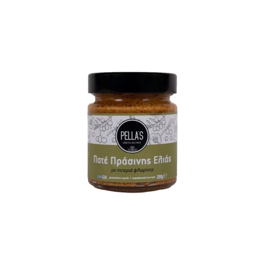 Πατέ Πράσινης Ελιάς με Πιπεριά Φλωρίνης 200gr Pella's Delicacies