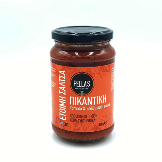 Σάλτσα Τομάτας Πικάντικη 360gr Pella's Delicacies