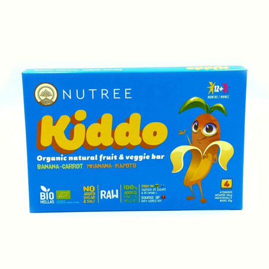 Μπάρες Μπανάνα Καρότο Kiddo Bio 4x30gr Nutree