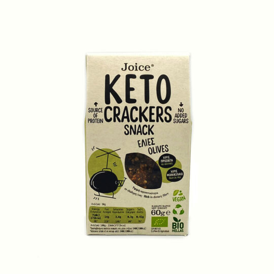 Κράκερ με ελιές Bio 60gr Keto Crackers Joice