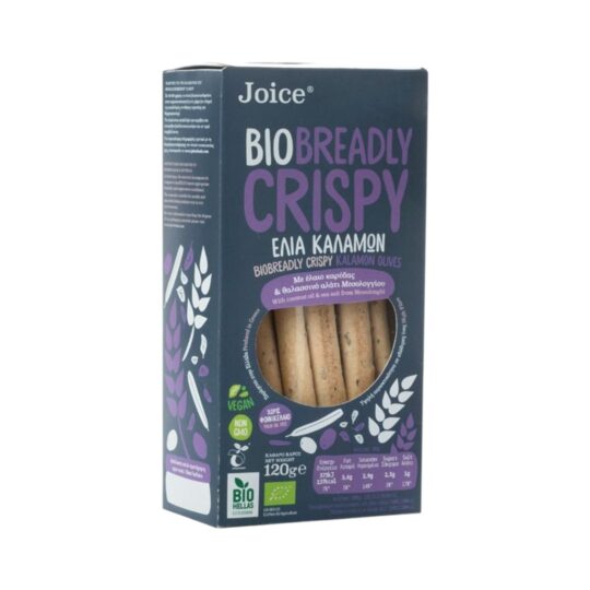 Κριτσίνια με Ελιά Καλαμών Bio Breadly Crispy 120gr Joice