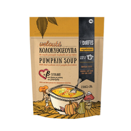 Κολοκυθόσουπα Βελουτέ Στιγμιαία 40g Μανιτάρια Δίρφυς