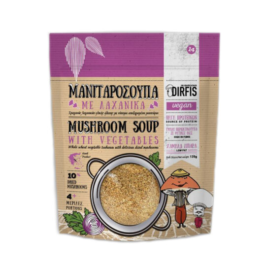 Μανιταρόσουπα με Τραχανά Λαχανικών 135gr Μανιτάρια Δίρφυς