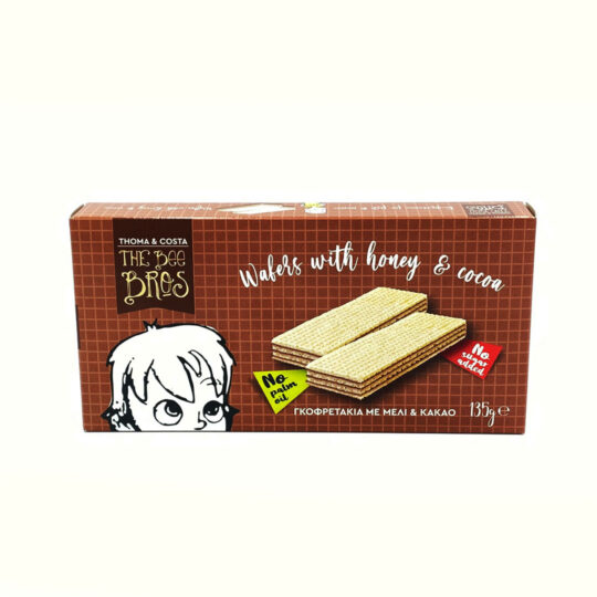 Γκοφρέτες με Μέλι & Κακάο 135gr The Bee Bros