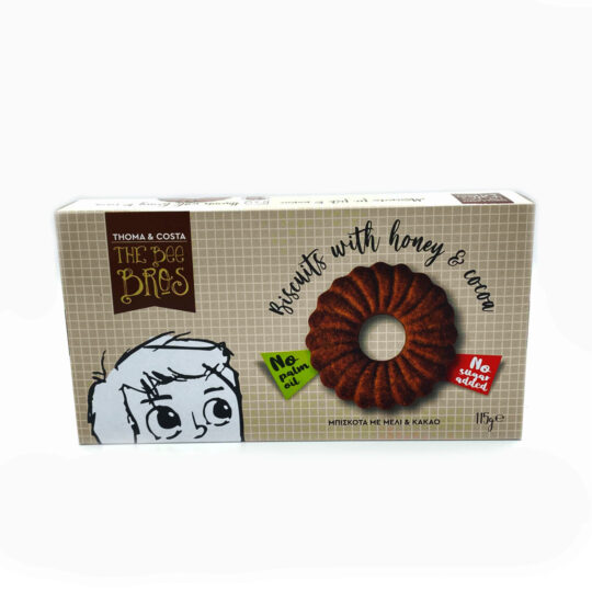 Μπισκότα με Μέλι & Κακάο 115gr The Bee Bros
