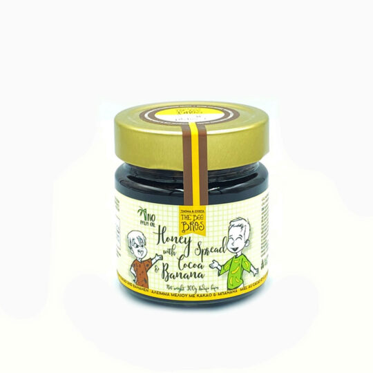 Κρέμα Μελιού με Κακάο & Μπανάνα 300gr The Bee Bros