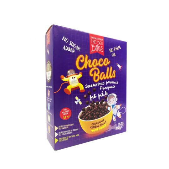 Δημητριακά Σοκολατένιες Μπαλίτσες Μελιού 250gr The Bee Bros