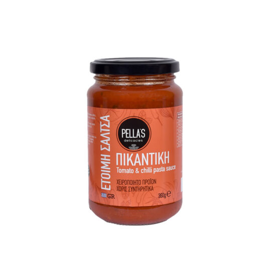 Σάλτσα Τομάτας Πικάντικη 360gr Pella's Delicacies