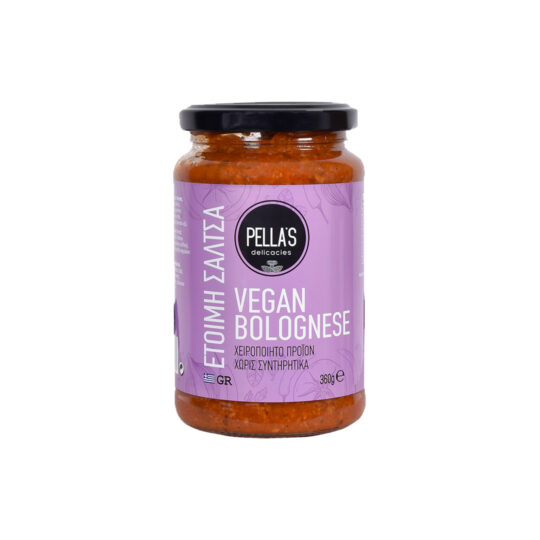 Σάλτσα Τομάτας Vegan Bolognese 360gr Pella's Delicacies