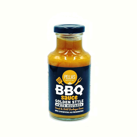 BBQ Sauce Golden Style με Μουστάρδα 300gr Pella's Delicacies