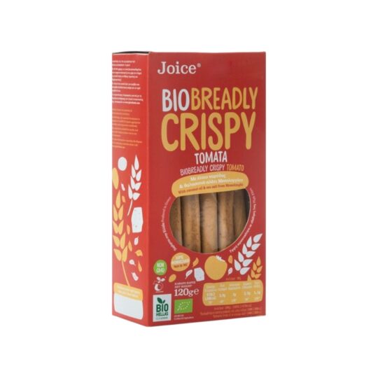Κριτσίνια με Τομάτα Bio Breadly Crispy 120gr Joice
