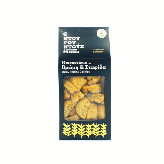 Μπισκοτάκια με Βρώμη & Σταφίδα 190g Ντουρουντούς