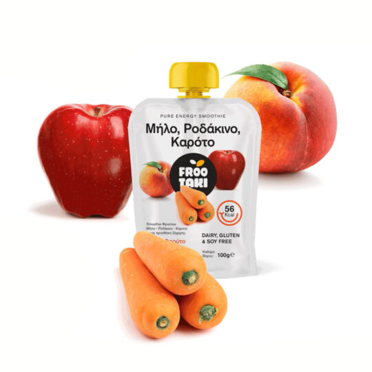 Smoothie Μήλο Ροδάκινο Καρότο Frootaki 100g Agrophoenix