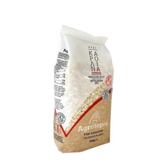 Ρύζι Καρολίνα Σερρών 500g Agrotopos