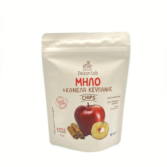 Σνακ Chips Μήλο & Κανέλα Κεϋλάνης 20g Pelian Lab