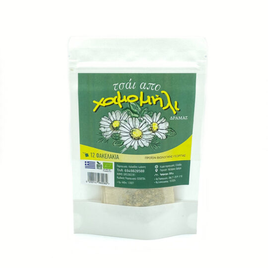 Τσάι Χαμομήλι Βιολογικό Δράμας 12 φακελάκια Ελληνικά Βότανα