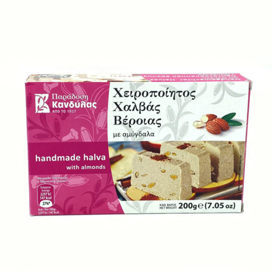 Χαλβάς Χειροποίητος Βέροιας με Αμύγδαλα 200g Κανδύλας