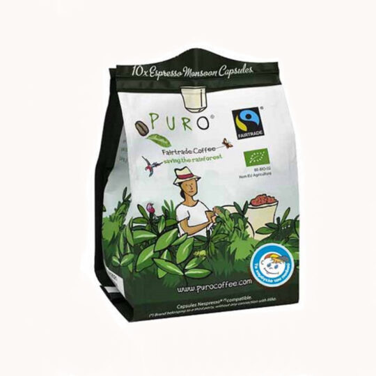 Κάψουλα Espresso Puro Fairtrade Bio Monsoon 100% Arabica