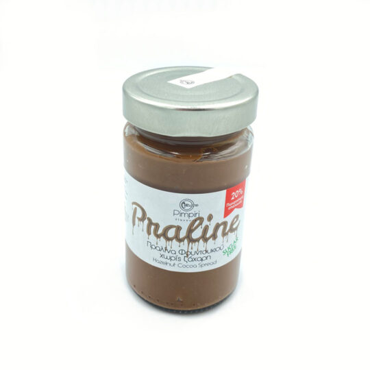 Πραλίνα Φουντουκιού Χωρίς Ζάχαρη 350g Pimpriri Flavours