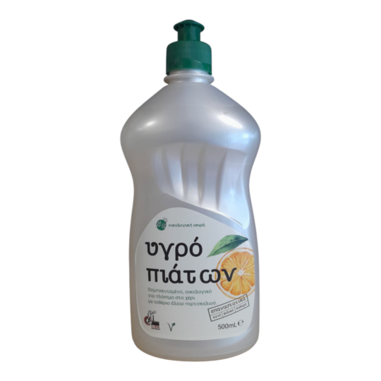 Υγρό Πιάτων Οικολογικό Πορτοκάλι 500ml Σ.Ε. ΒΙΟ.ΜΕ.