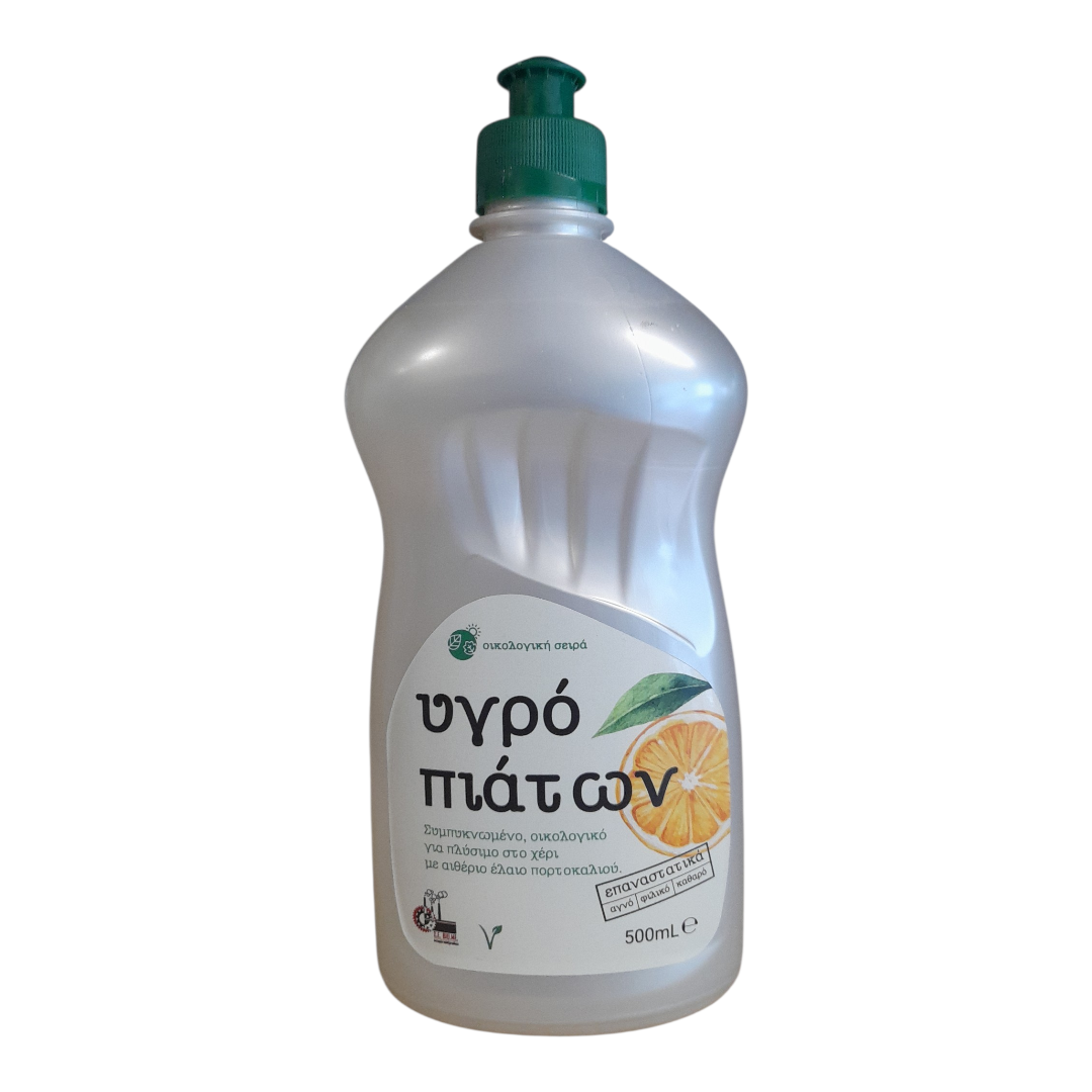 Υγρό Πιάτων Οικολογικό Πορτοκάλι 500ml Σ.Ε. ΒΙΟ.ΜΕ.