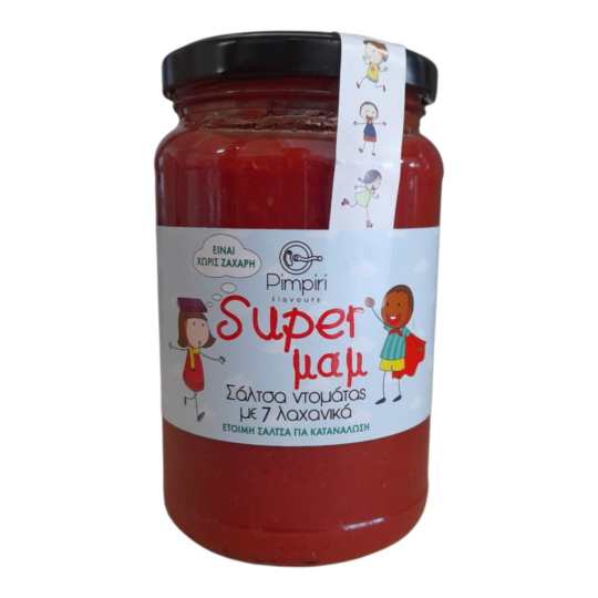 Σάλτσα Ντομάτας 7 Λαχανικά Super Μαμ 330g Pimpiri Flavours