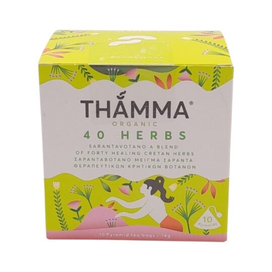 Ρόφημα 40 Βοτάνων Φακελάκια Thamma Organic (10x1,4g)