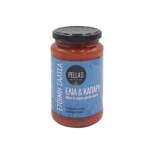 Σάλτσα Τομάτας Ελιά & Κάπαρη 360gr Pella's Delicacies