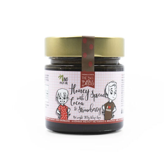 Κρέμα Μελιού με Κακάο & Φράουλα 300gr The Bee Bros