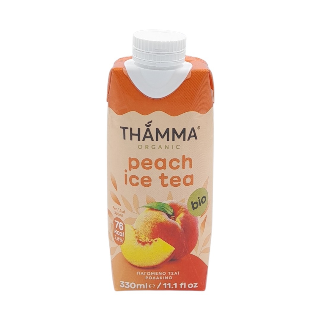 Ice Tea Ροδάκινο Bio 330ml Thamma Organic