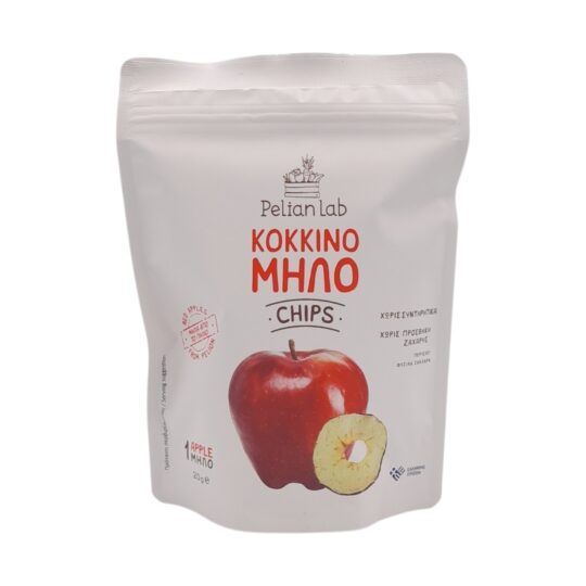 Σνακ Chips Κόκκινο Μήλο 20g Pelian Lab