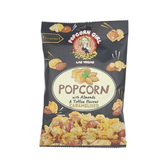 Ποπ Κορν Καραμελωμένα με Αμύγδαλα 65g PopCorn Girl