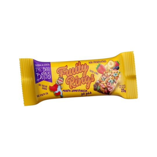 Μπάρες Δημητριακών με Μέλι & Φρούτα 25gr The Bee Bros