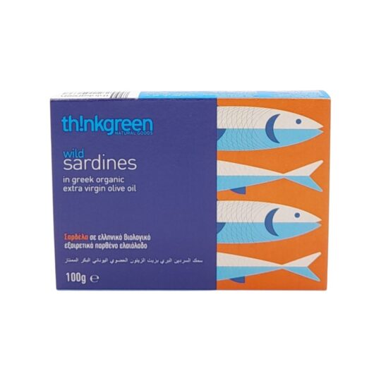 Σαρδέλες σε Βιολογικό Ελαιόλαδο 100g Th!nkgreen
