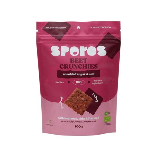 Κράκερ με Παντζάρι, Τσία & Λιναρόσπορο Bio 100g Sporos