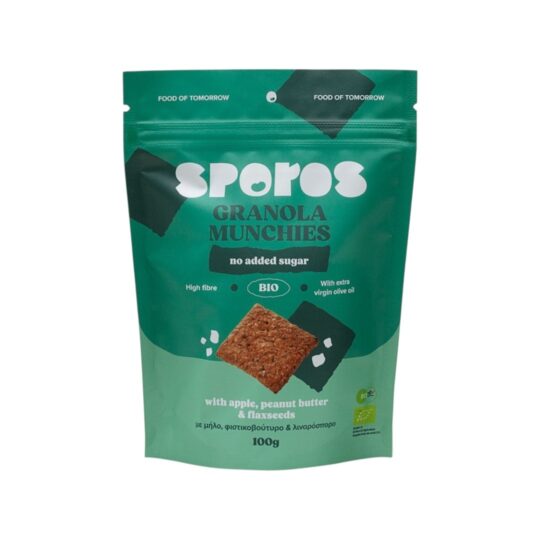 Μπισκότα Βρώμης με Μήλο Bio 100g Sporos