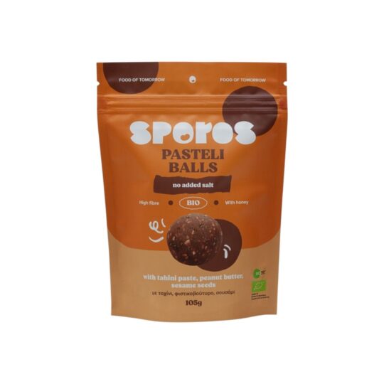 Σνακ Μπαλίτσες με Γεύση Παστέλι Bio 100g Sporos
