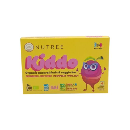 Μπάρες Κράνμπερι Παντζάρι Kiddo Bio (4x30gr) Nutree