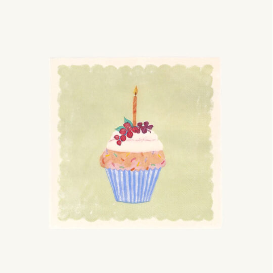 Χαρτοπετσέτες Γενεθλίων 20 τεμαχίων 33x33 Cupcake