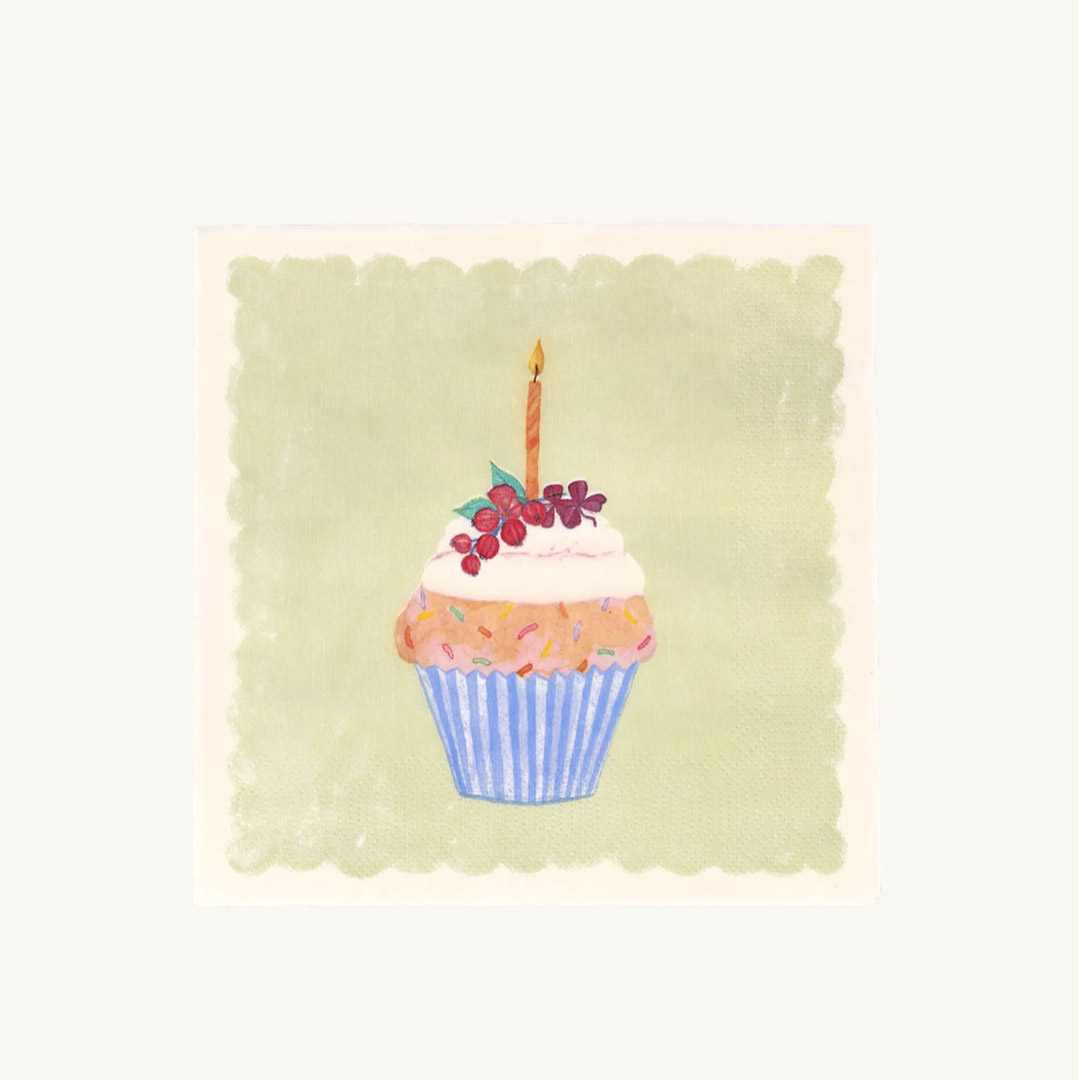 Χαρτοπετσέτες Γενεθλίων 20 τεμαχίων 33x33 Cupcake