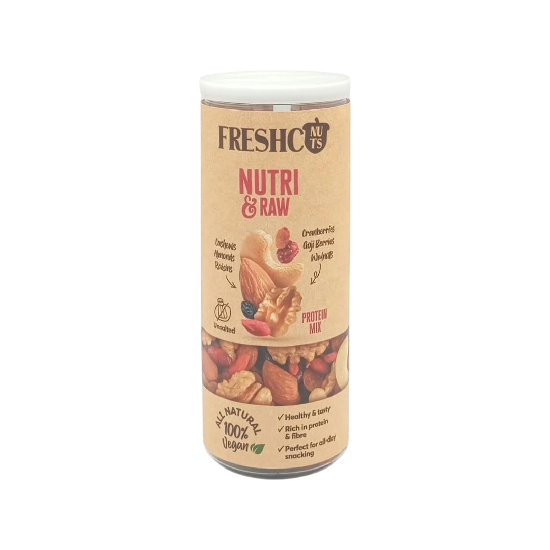 Καρποί Ξηροί Ανάλατοι Nutri & Raw 170g Freshco Nuts