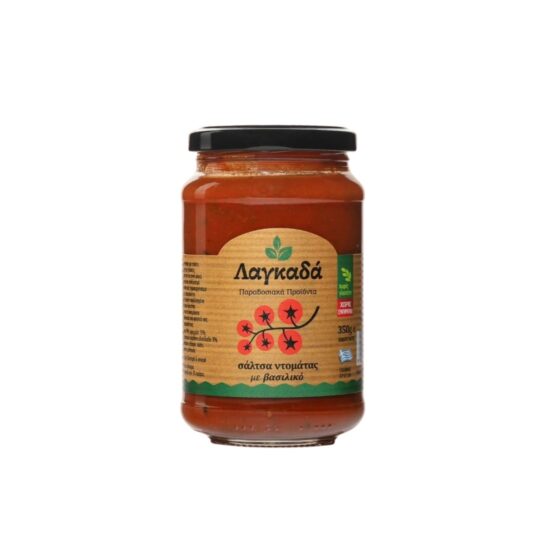 Σάλτσα Τομάτας με Βασιλικό 350g Λαγκαδά