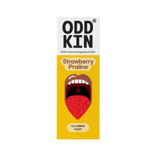 Μπάρα Φράουλα & Πραλίνα 50gr Oddkin