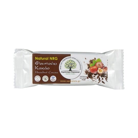 Μπάρα Φουντούκι & Κακάο 60g Αγρόκτημα Σαρκατζή